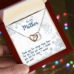 Thank You For Always Being There - Interlocking Hearts Necklace